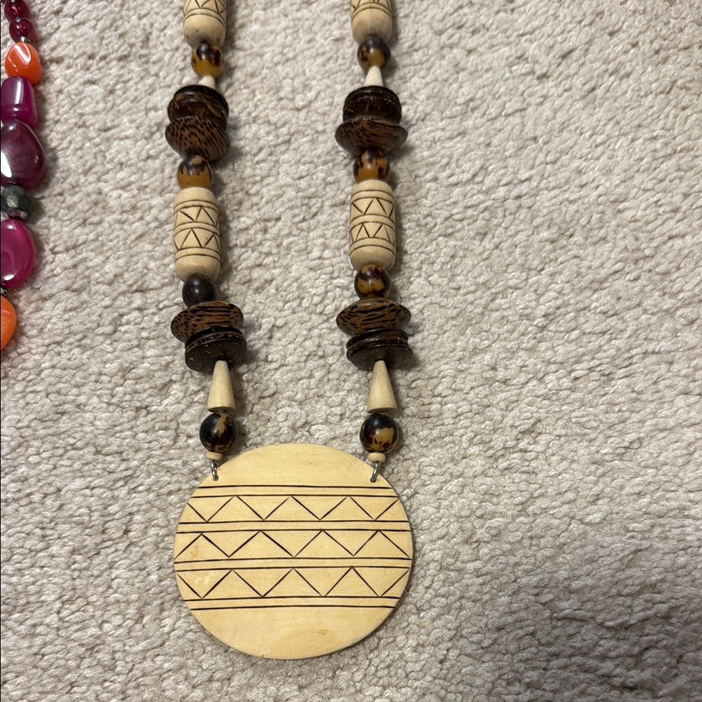 3  Multi-Color Beaded Necklaces - Picture 2 of 10